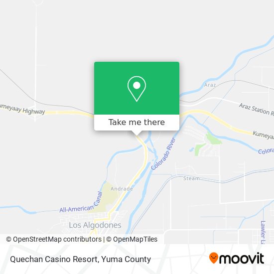 Quechan Casino Resort map