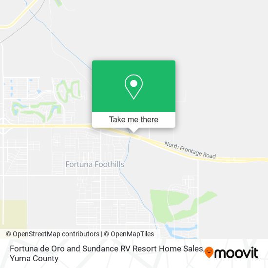 Fortuna de Oro and Sundance RV Resort Home Sales map