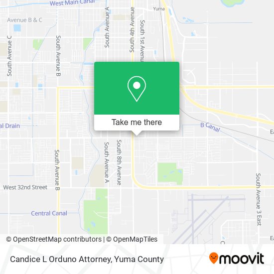 Candice L Orduno Attorney map