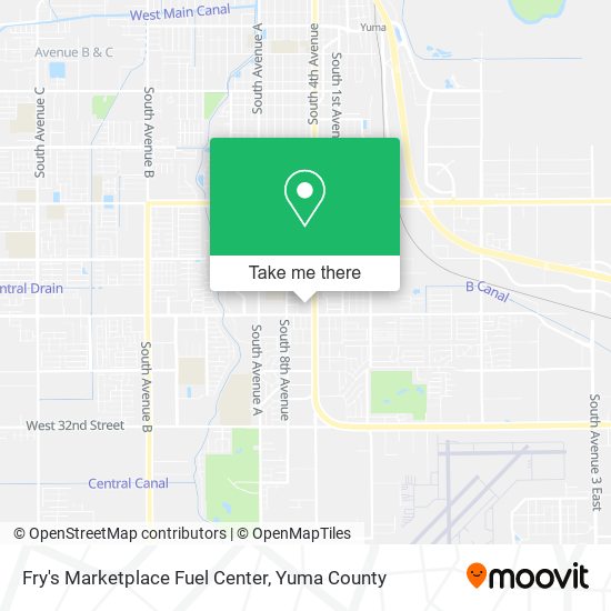 Fry's Marketplace Fuel Center map