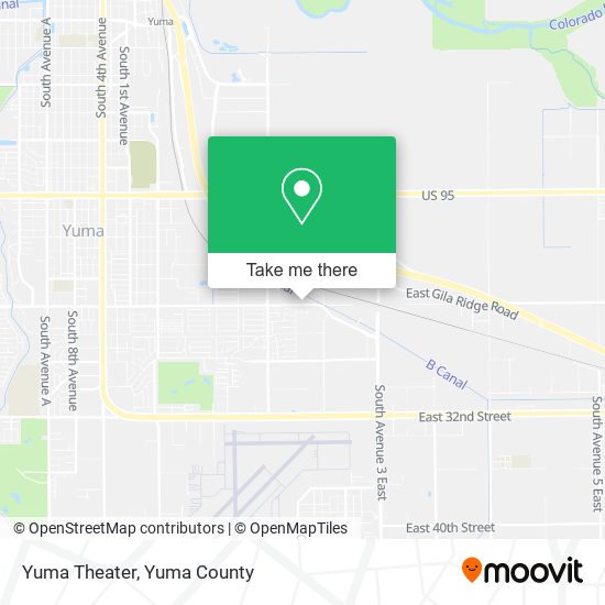 Mapa de Yuma Theater