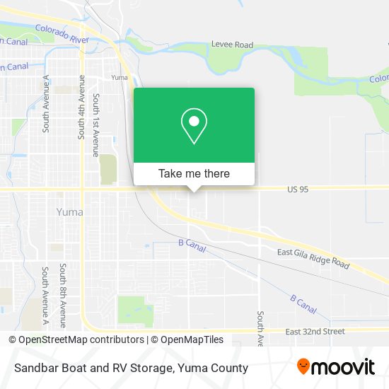 Mapa de Sandbar Boat and RV Storage