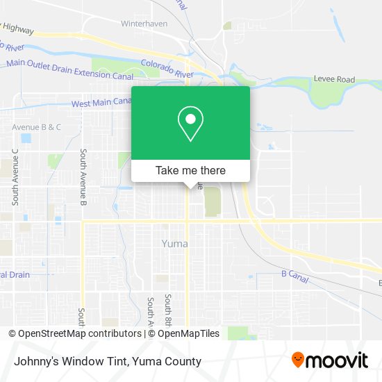 Johnny's Window Tint map