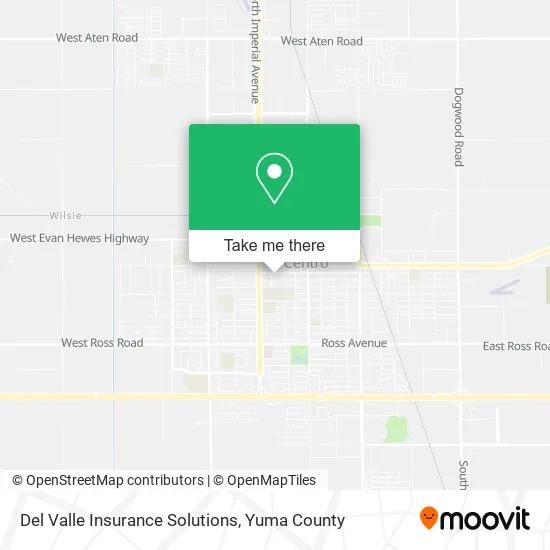 Del Valle Insurance Solutions map