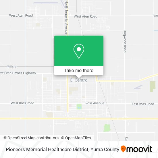 Pioneers Memorial Healthcare District map