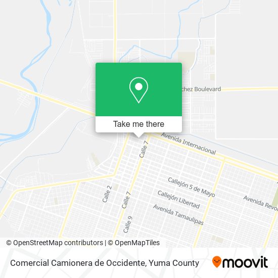 Mapa de Comercial Camionera de Occidente