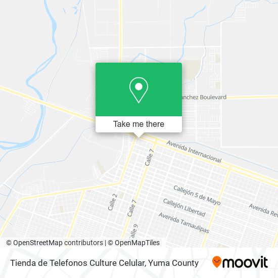 Mapa de Tienda de Telefonos Culture Celular