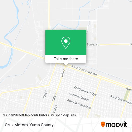 Mapa de Ortiz Motors