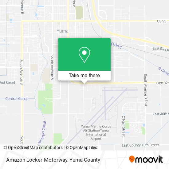 Mapa de Amazon Locker-Motorway