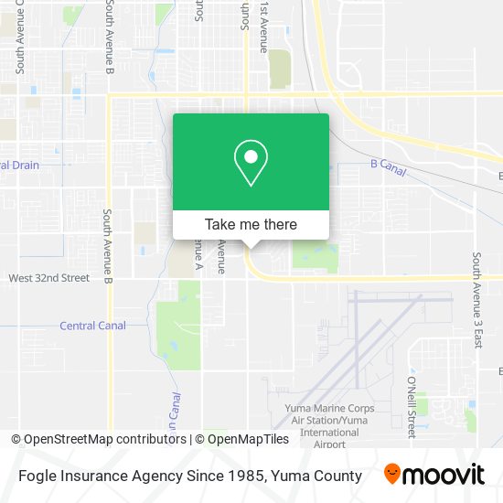 Fogle Insurance Agency Since 1985 map