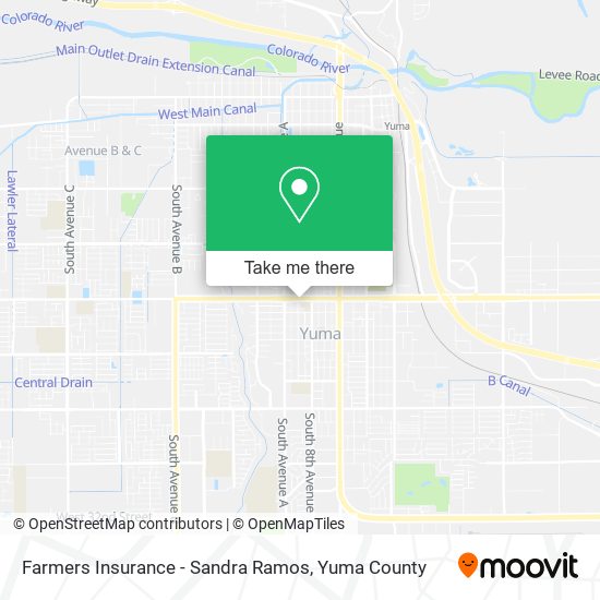 Farmers Insurance - Sandra Ramos map