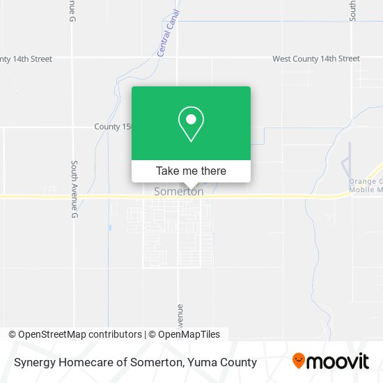 Synergy Homecare of Somerton map