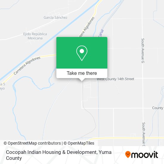 Cocopah Indian Housing & Development map