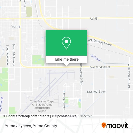 Yuma Jaycees map