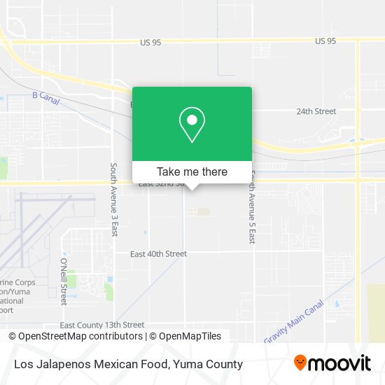 Los Jalapenos Mexican Food map