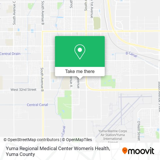 Yuma Regional Medical Center Women's Health map