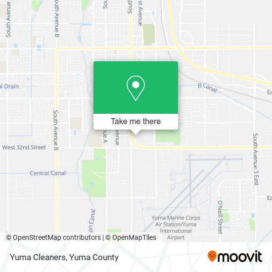 Yuma Cleaners map