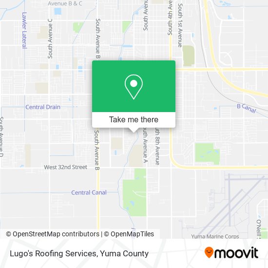 Lugo's Roofing Services map