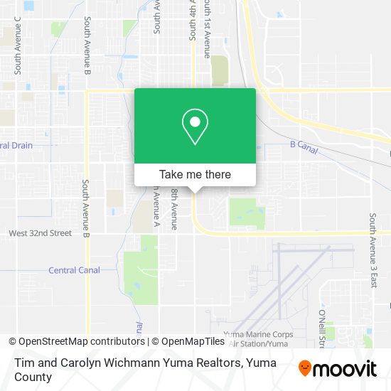 Tim and Carolyn Wichmann Yuma Realtors map