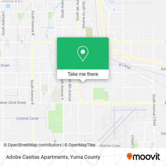 Adobe Casitas Apartments map