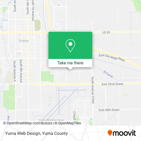Yuma Web Design map
