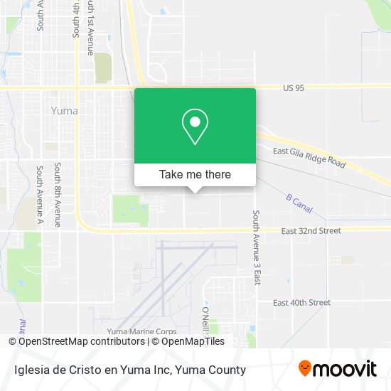 Iglesia de Cristo en Yuma Inc map