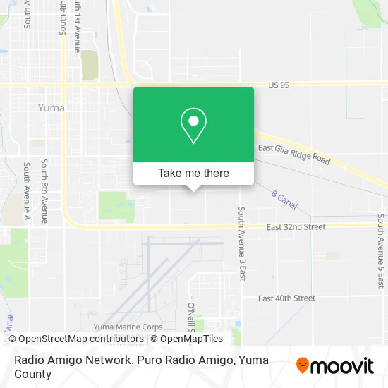 Radio Amigo Network. Puro Radio Amigo map