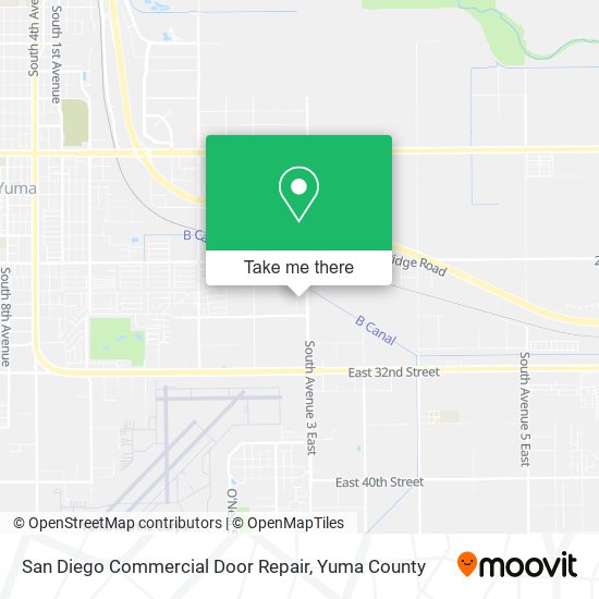 Mapa de San Diego Commercial Door Repair
