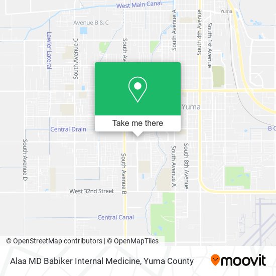 Alaa MD Babiker Internal Medicine map