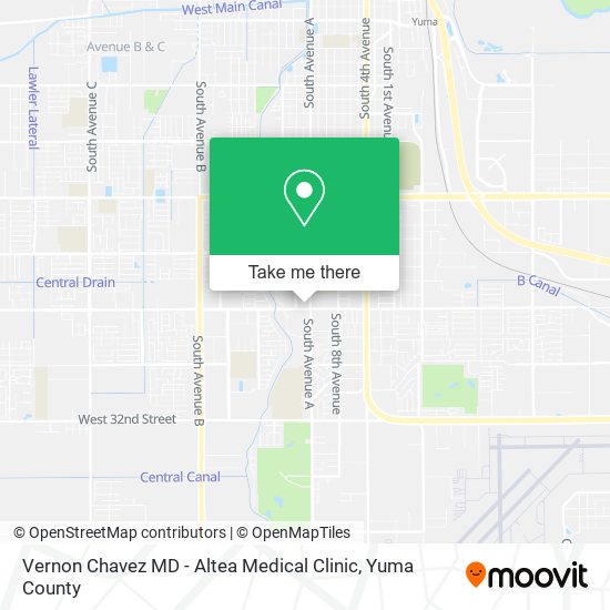 Mapa de Vernon Chavez MD - Altea Medical Clinic