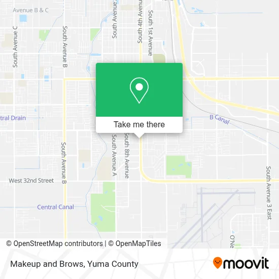 Makeup and Brows map