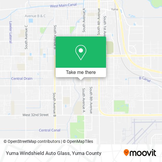 Mapa de Yuma Windshield Auto Glass