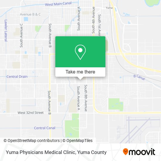 Mapa de Yuma Physicians Medical Clinic