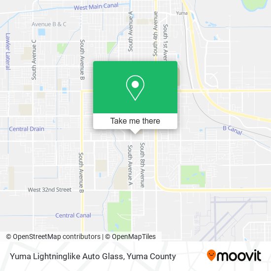 Mapa de Yuma Lightninglike Auto Glass