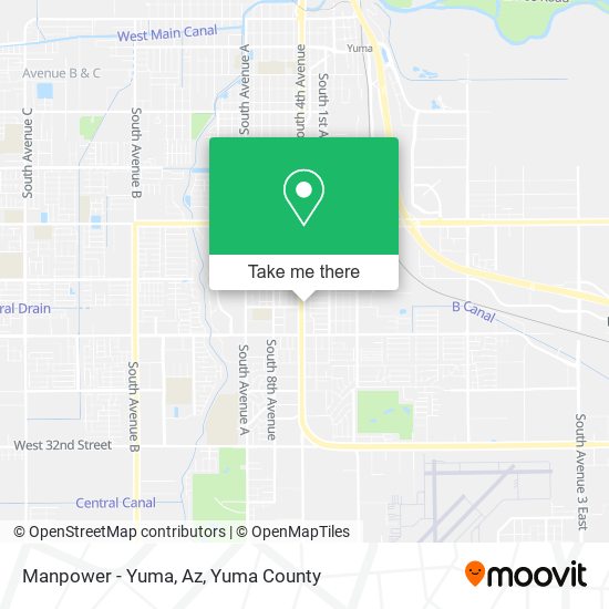Mapa de Manpower - Yuma, Az
