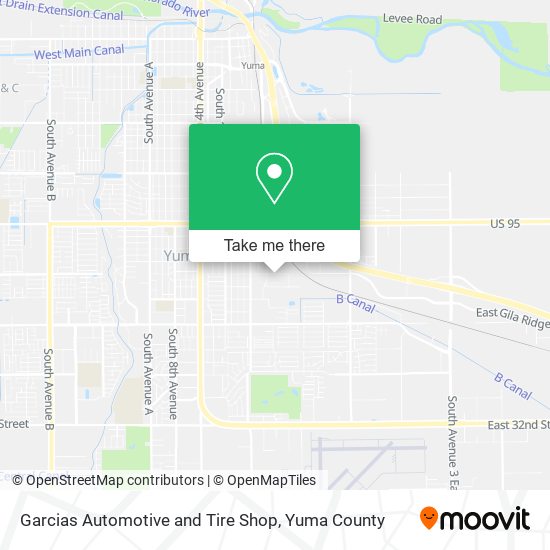 Mapa de Garcias Automotive and Tire Shop