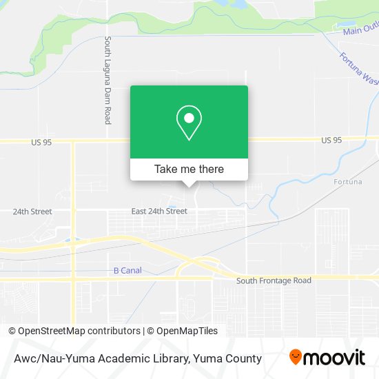 Mapa de Awc/Nau-Yuma Academic Library