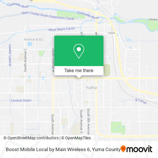 Mapa de Boost Mobile Local by Main Wireless 6