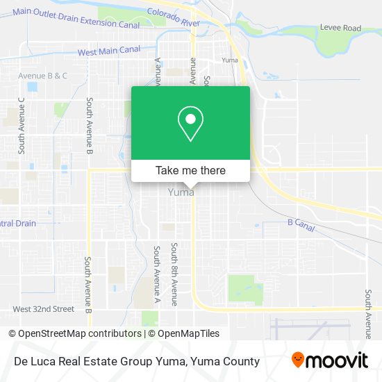 Mapa de De Luca Real Estate Group Yuma