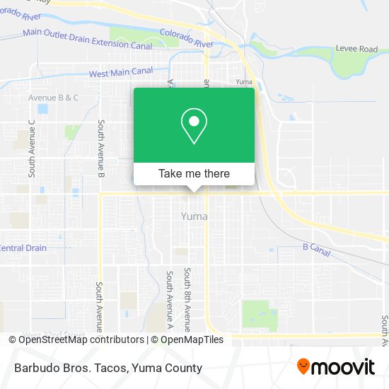 Barbudo Bros. Tacos map