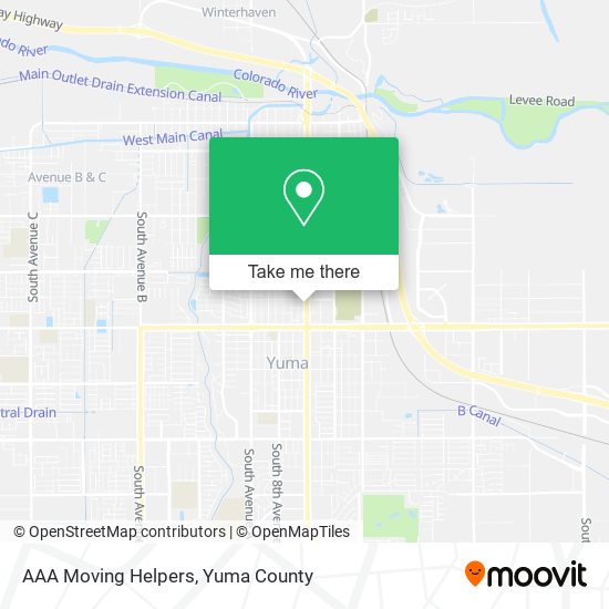 AAA Moving Helpers map