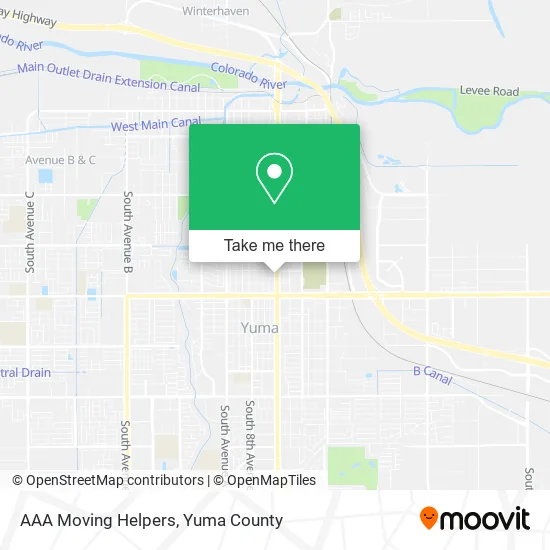 AAA Moving Helpers map