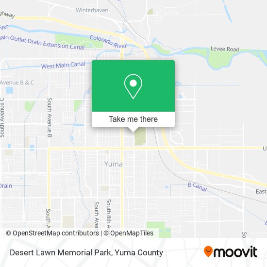 Desert Lawn Memorial Park map