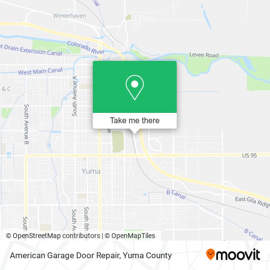 American Garage Door Repair map