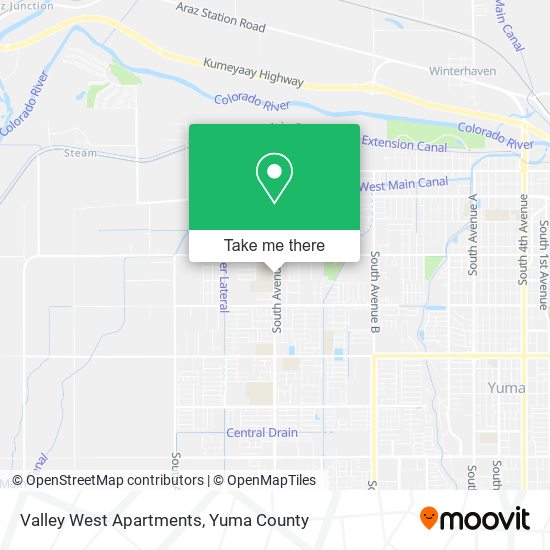 Mapa de Valley West Apartments