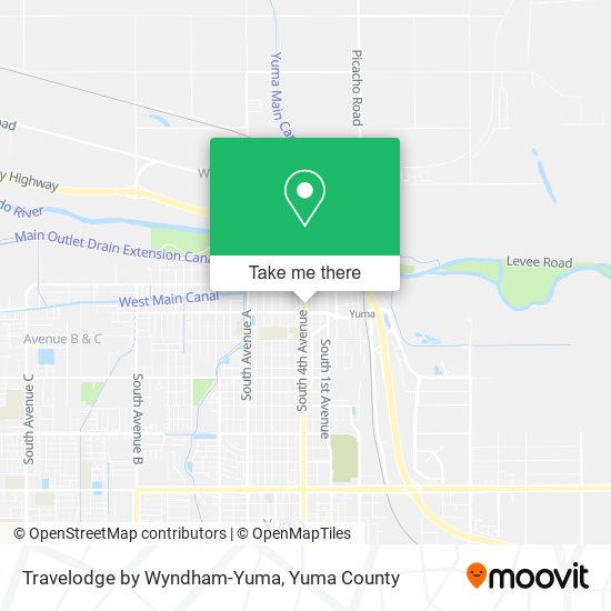 Travelodge by Wyndham-Yuma map