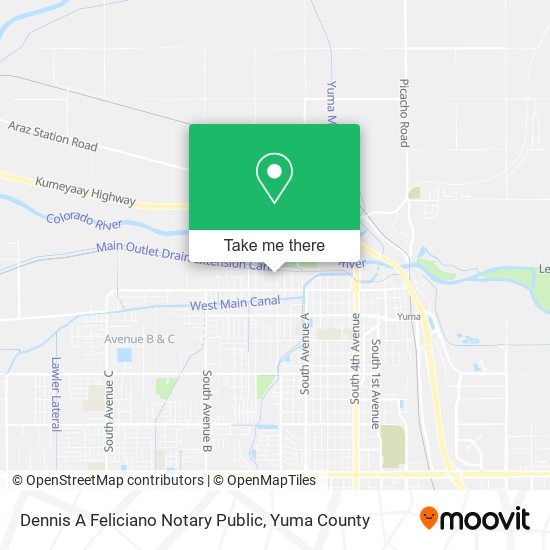 Dennis A Feliciano Notary Public map