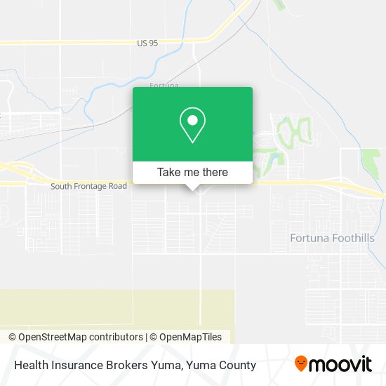 Health Insurance Brokers Yuma map