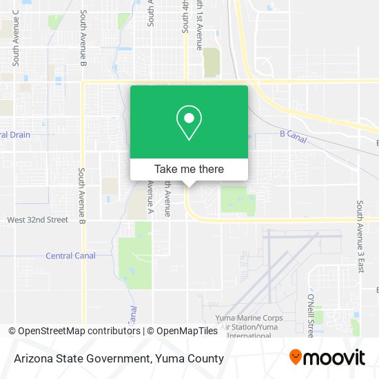 Arizona State Government map