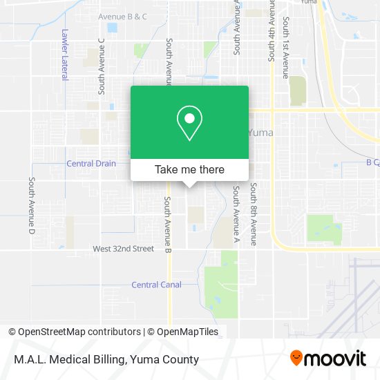 M.A.L. Medical Billing map